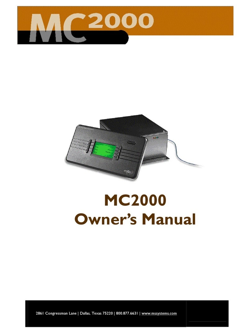 M&S Systems MC2000 owner's manual
