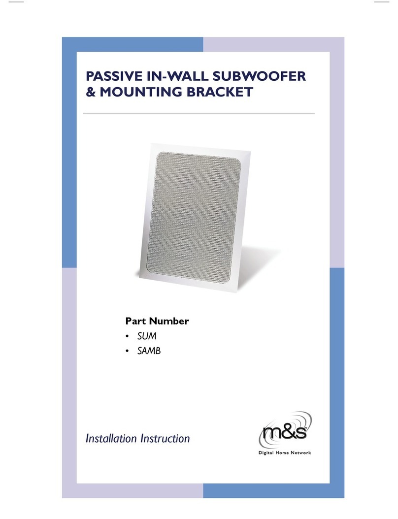 M&S Systems Speaker User manual