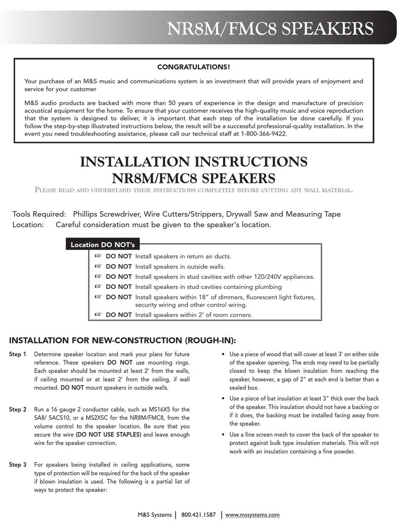 M&S Systems NR8M User manual