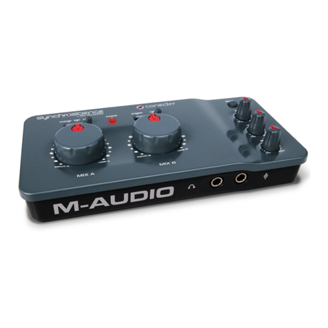 M-Audio Audio Interface Conectiv User manual M-Audio Audio Interface Conectiv User manual