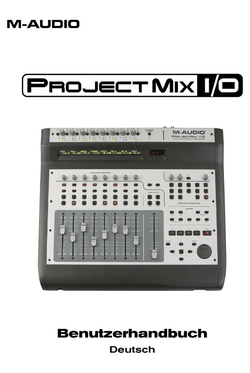 M-Audio ProjectMix I/O Benutzerhandbuch