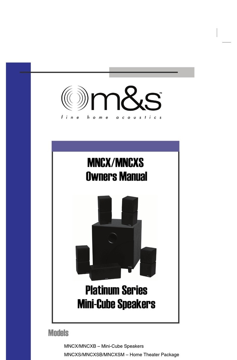 M&S Systems MNCX owner's manual
