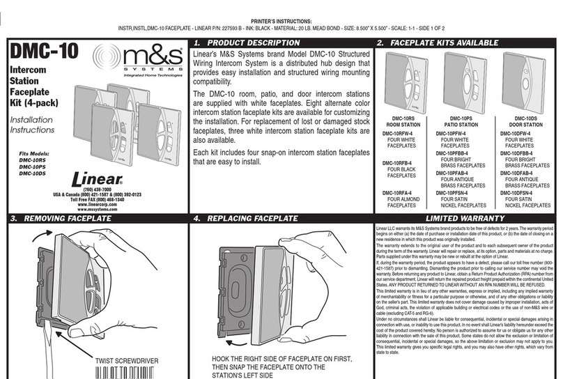 M&S Systems DMC-10 installation instructions