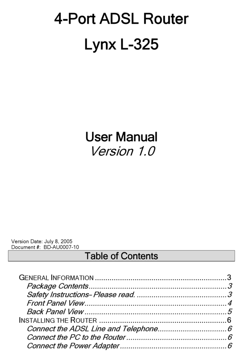 Lynx L-325 user manual