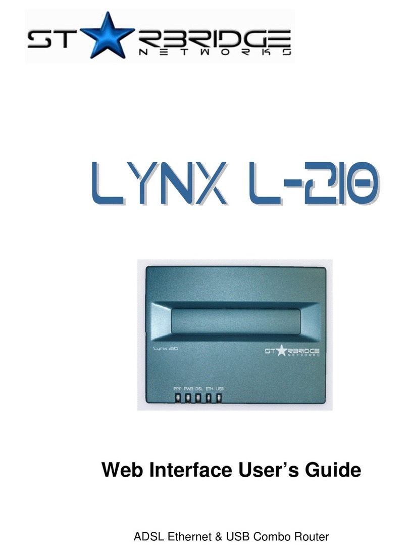 Starbridge Networks L-210 L-210 User manual Starbridge Networks L-210 L-210 User manual