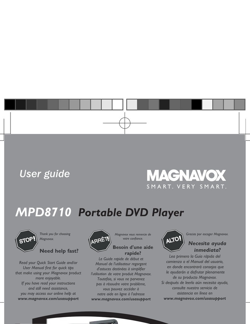 Magnavox MPD8710 User manual