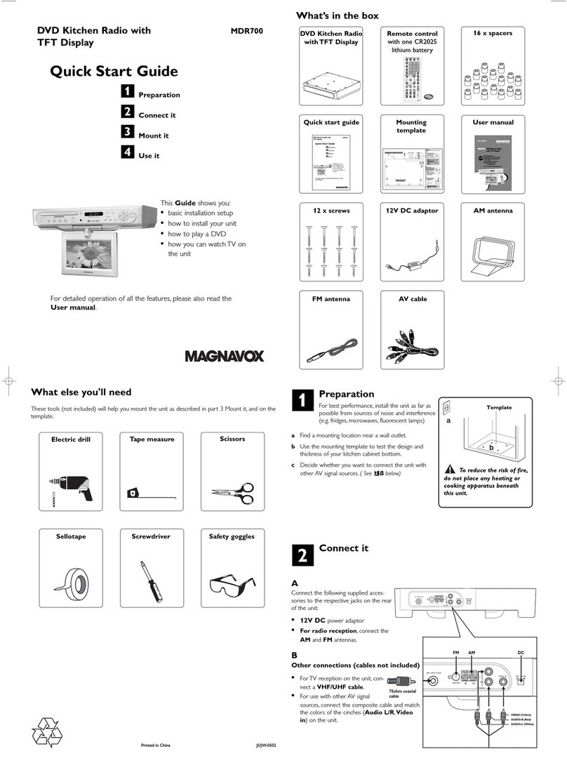 Magnavox MDR700 User manual