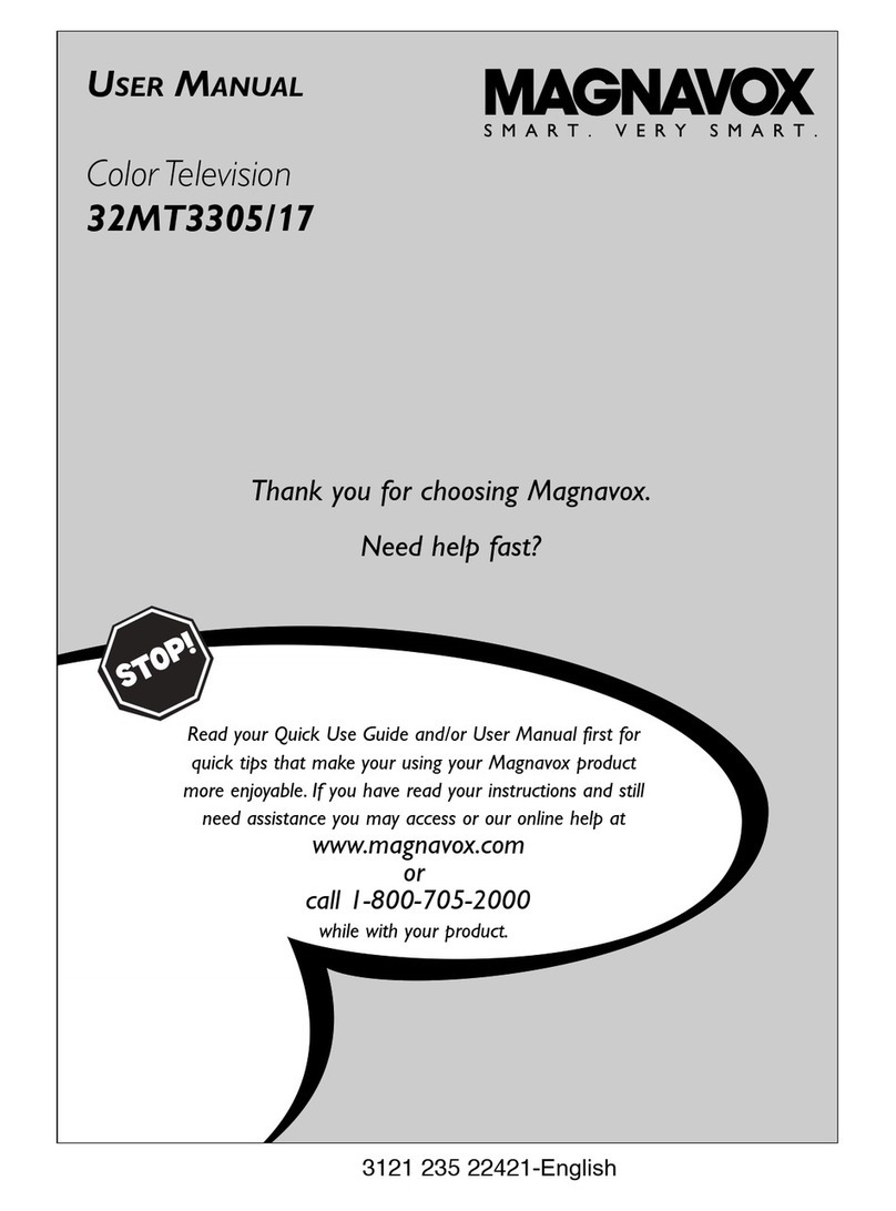 Magnavox 32MT3305/17 User manual