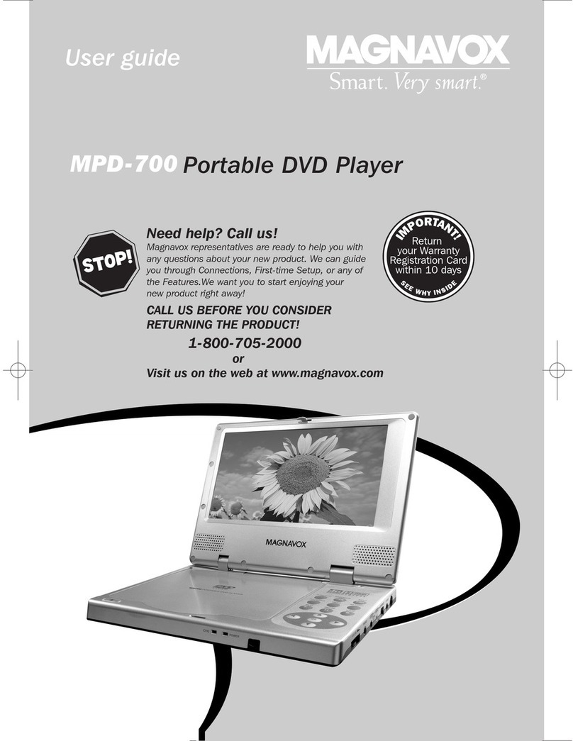 Magnavox MPD-700 User manual