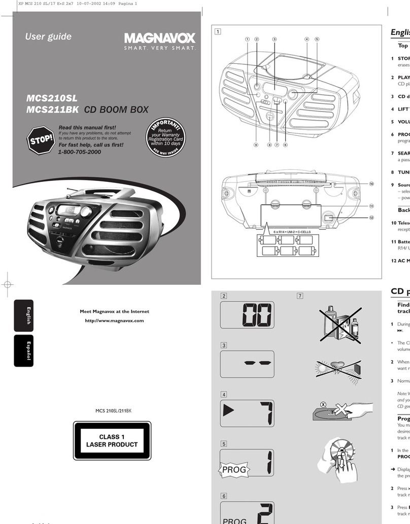 Magnavox MCS210SL User manual