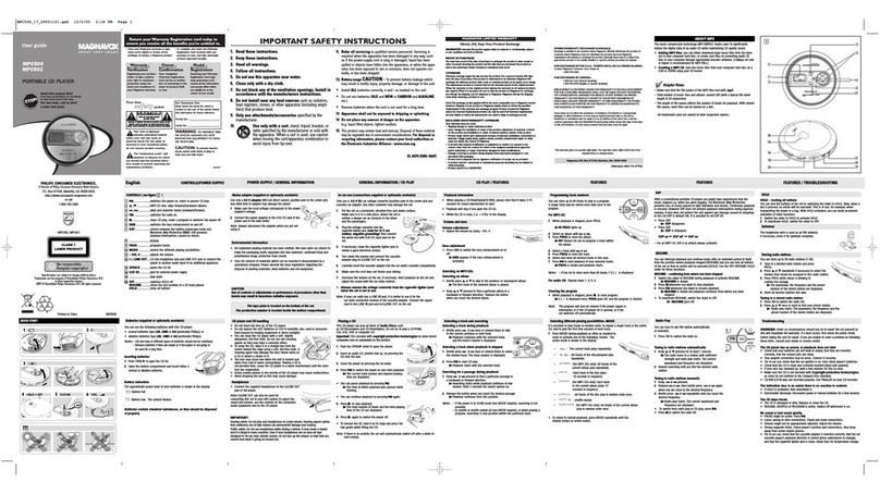 Magnavox MPC500 user guide