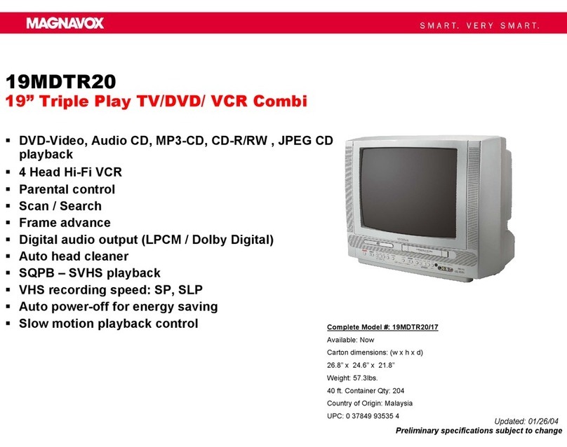 Magnavox 19MDTR17 Owner's manual