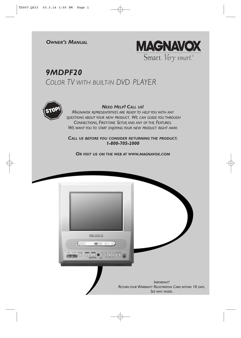Magnavox 9MDPF20 - Dvd-video Player User manual