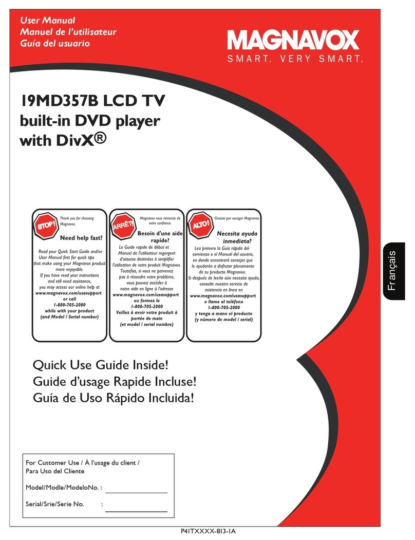 Magnavox 19MD357B - Hook Up Guide User manual