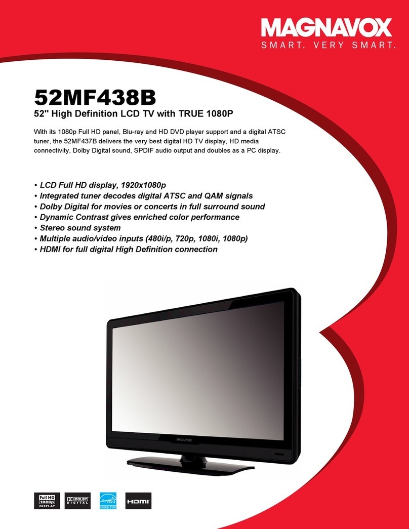 Magnavox 52MF438B/F7 User manual