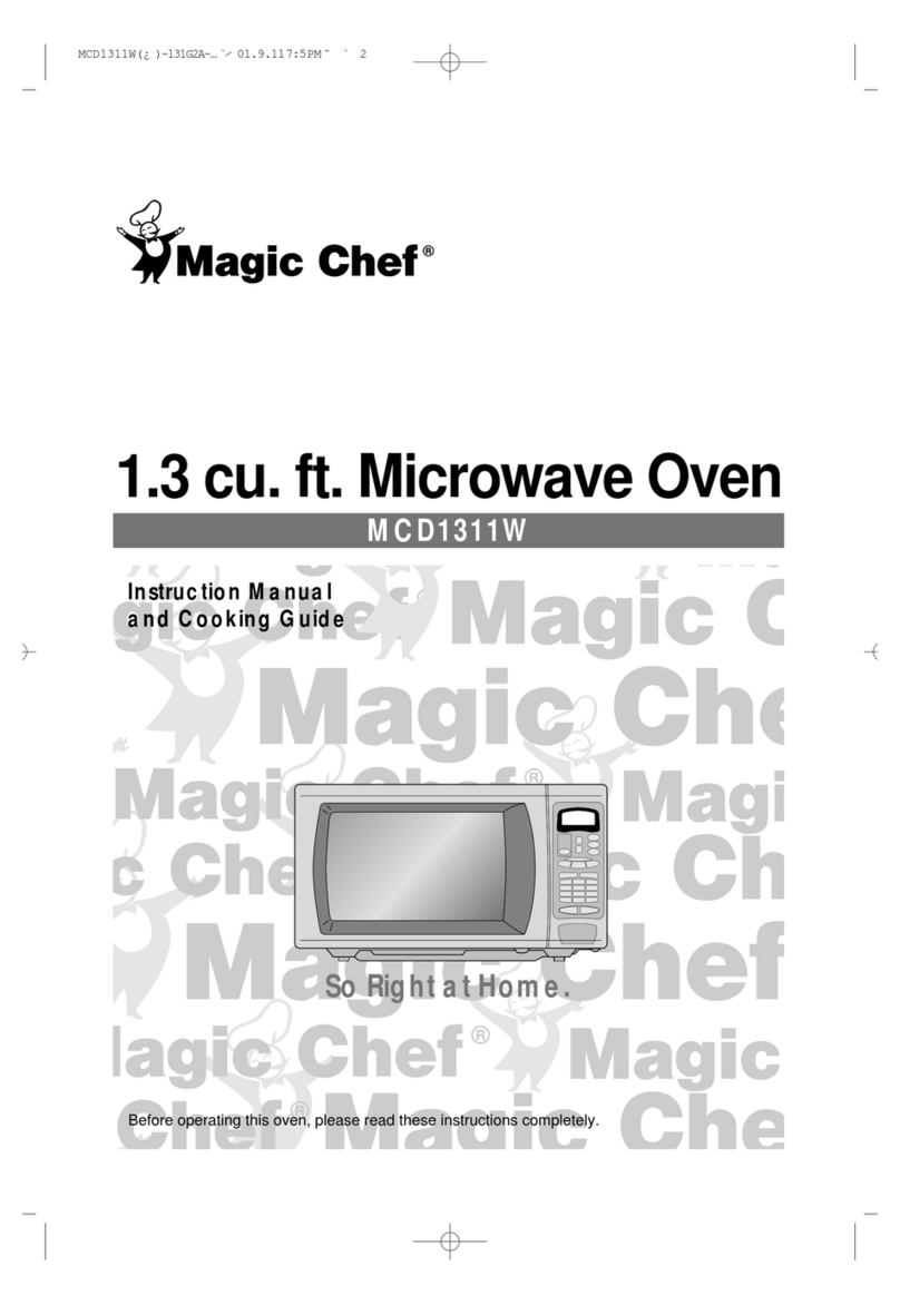 Magic Chef MCD1311W Instruction manual & cooking guide