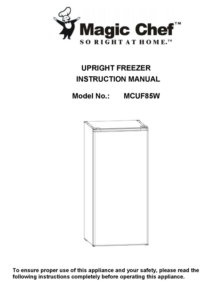 Magic Chef SO RIGHT AT HOME MCUF85W instruction manual