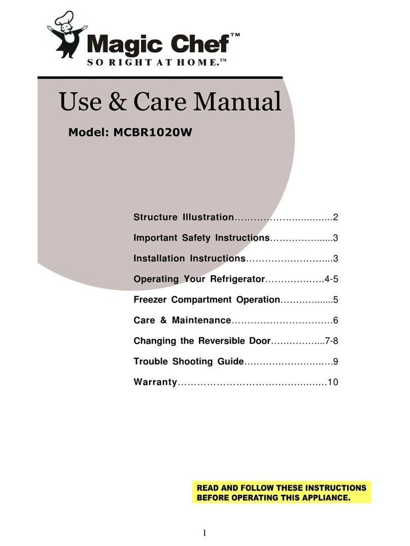 Magic Chef MCBR1020W User manual Magic Chef MCBR1020W User manual