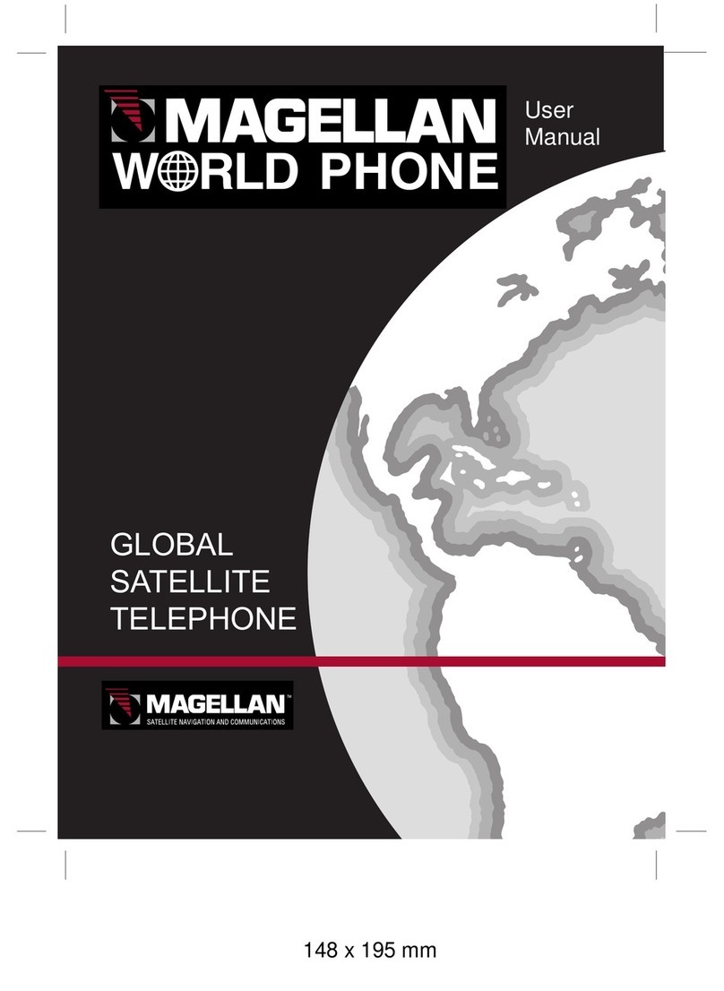 Magellan GLOBAL SATELLITE TELEPHONE user manual