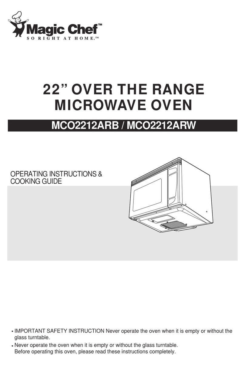 Magic Chef MCO2212AR Use and care manual