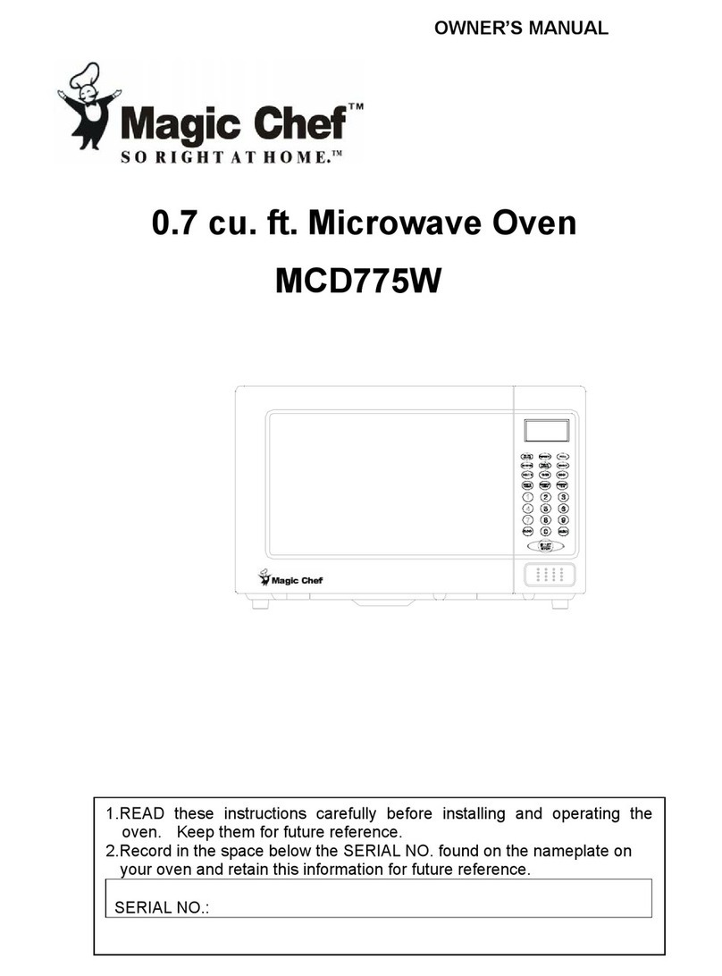 Magic Chef MCD775W User manual