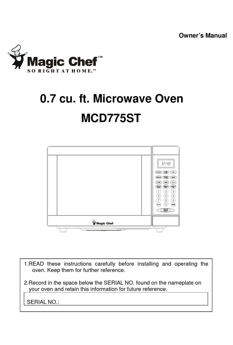 Magic Chef MCD775ST User manual