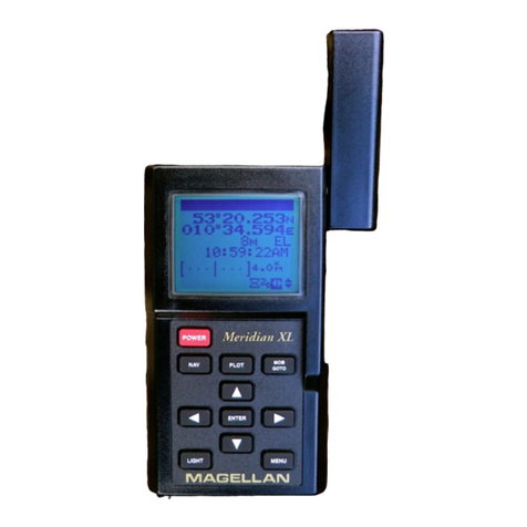 Magellan GPS Satellite Navigator Meridian XL reference guide