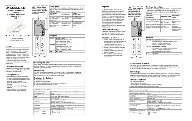 Magellan MGDCTXP2-TI04 instructions