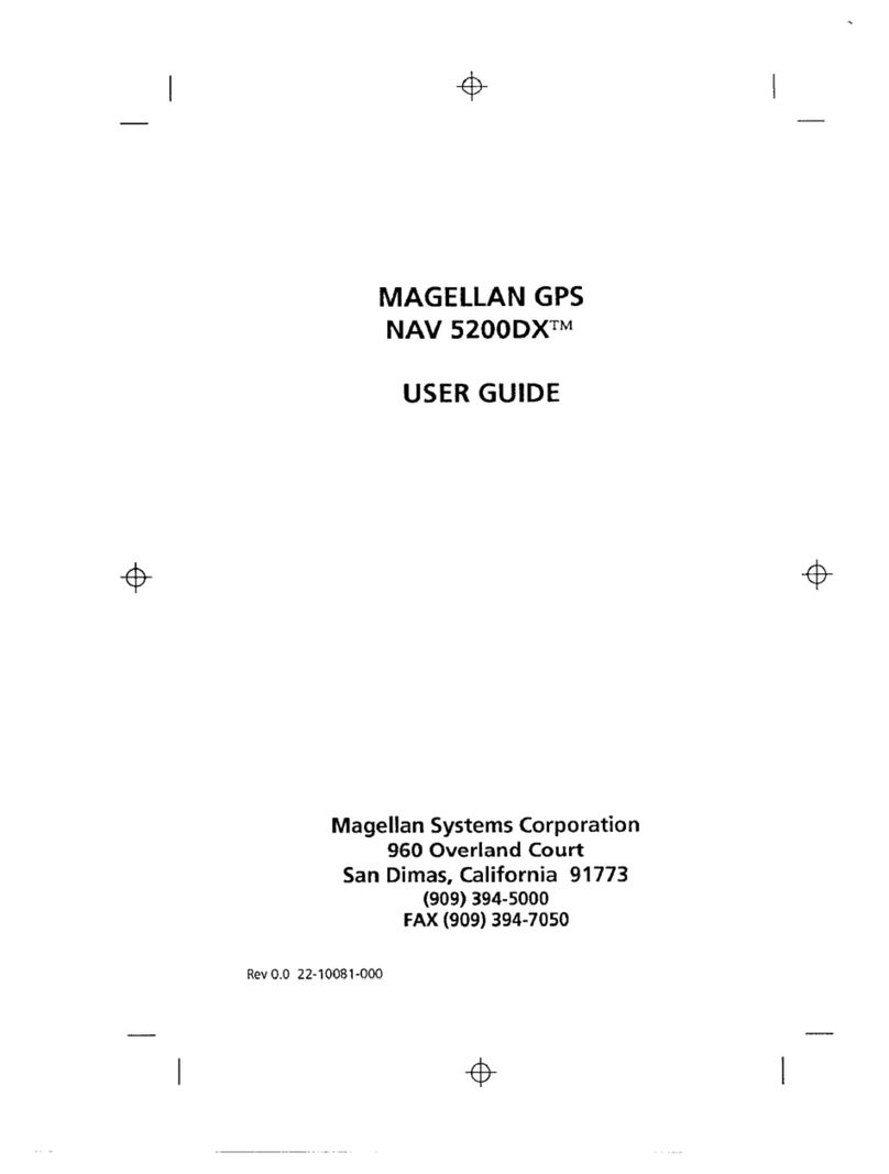 Magellan NAV 5200DX User manual