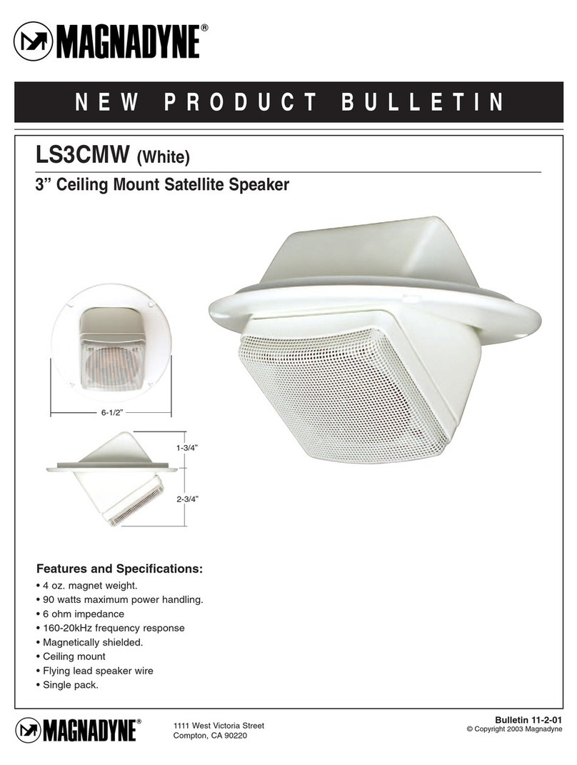 Magnadyne LS3CMW Specifications