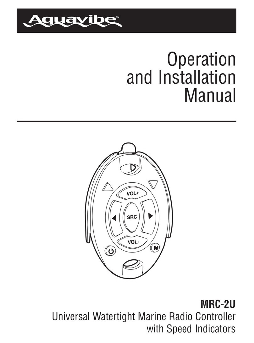 Aquavibe MRC-2U Operation and installation manual