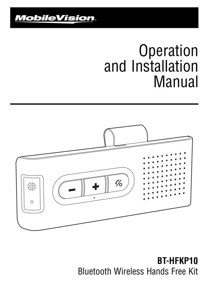 MobileVision MobileVision BT-HFKP10 Specification sheet