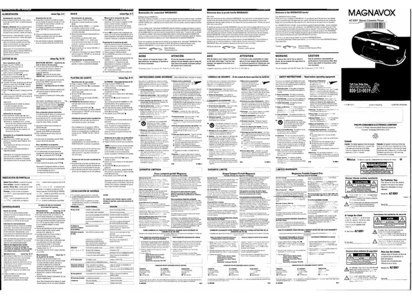 Magnavox AZ8267 User manual Magnavox AZ8267 User manual