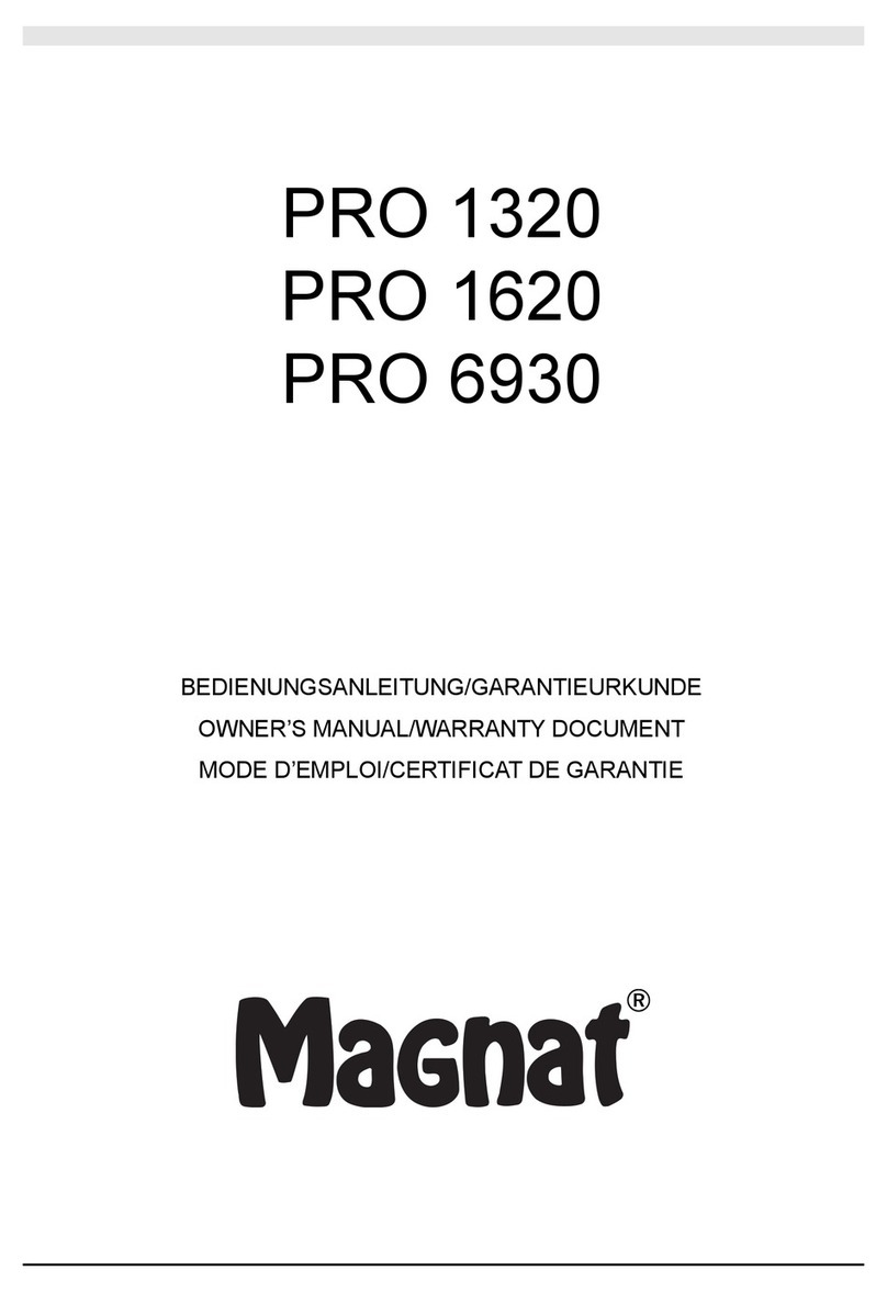Magnat Audio PRO 1320 owner's manual