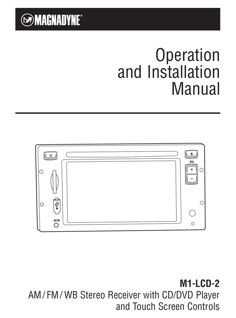 Magnadyne M1-LCD-2 Operation and installation manual