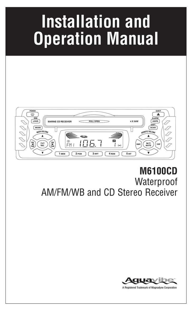 Magnadyne M6100CD Installation and operation manual Magnadyne M6100CD Installation and operation manual