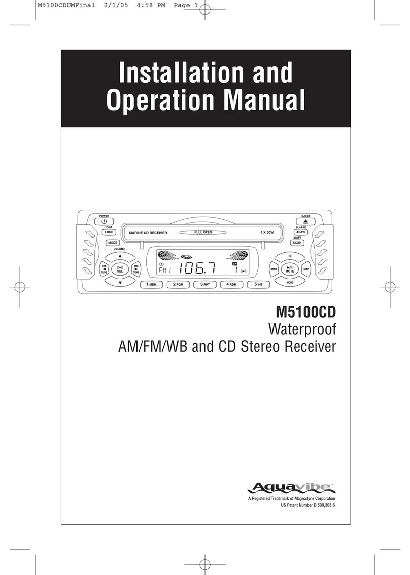 Magnadyne M5100CD Installation and operation manual