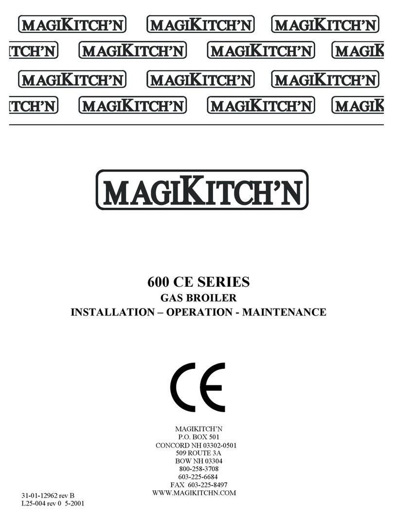 Magikitch'n 600 CE SERIES Owner's manual