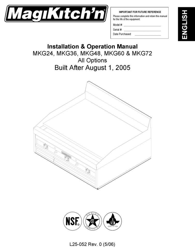 Magikitch'n MKG24 Installation & operation manual