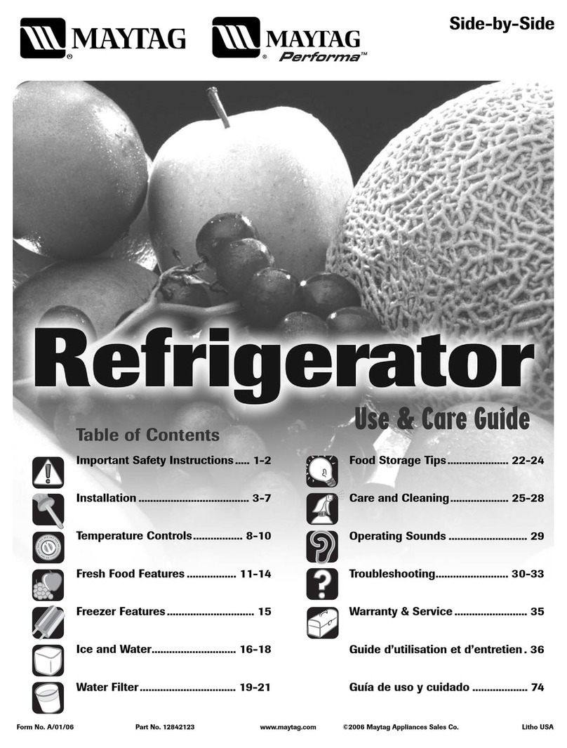 Maytag 12842123 User manual