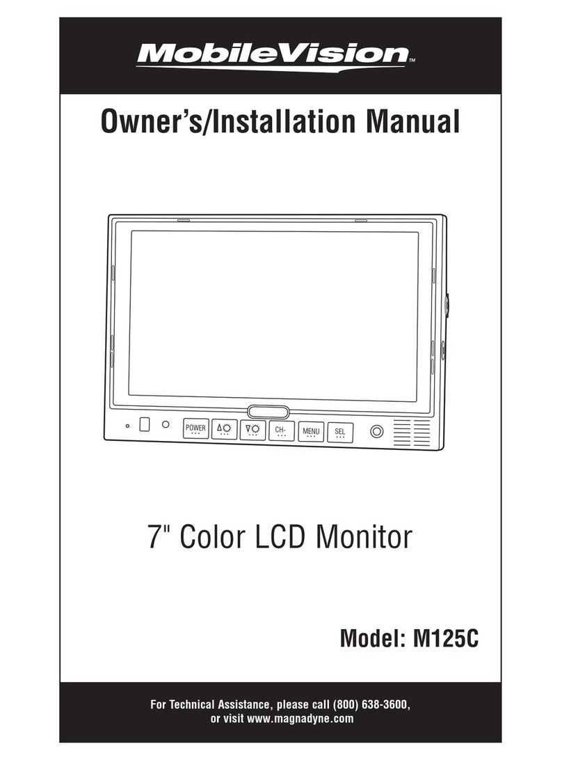 Magnadyne MobileVision M125C Owners & installation manual Magnadyne MobileVision M125C Owners & installation manual