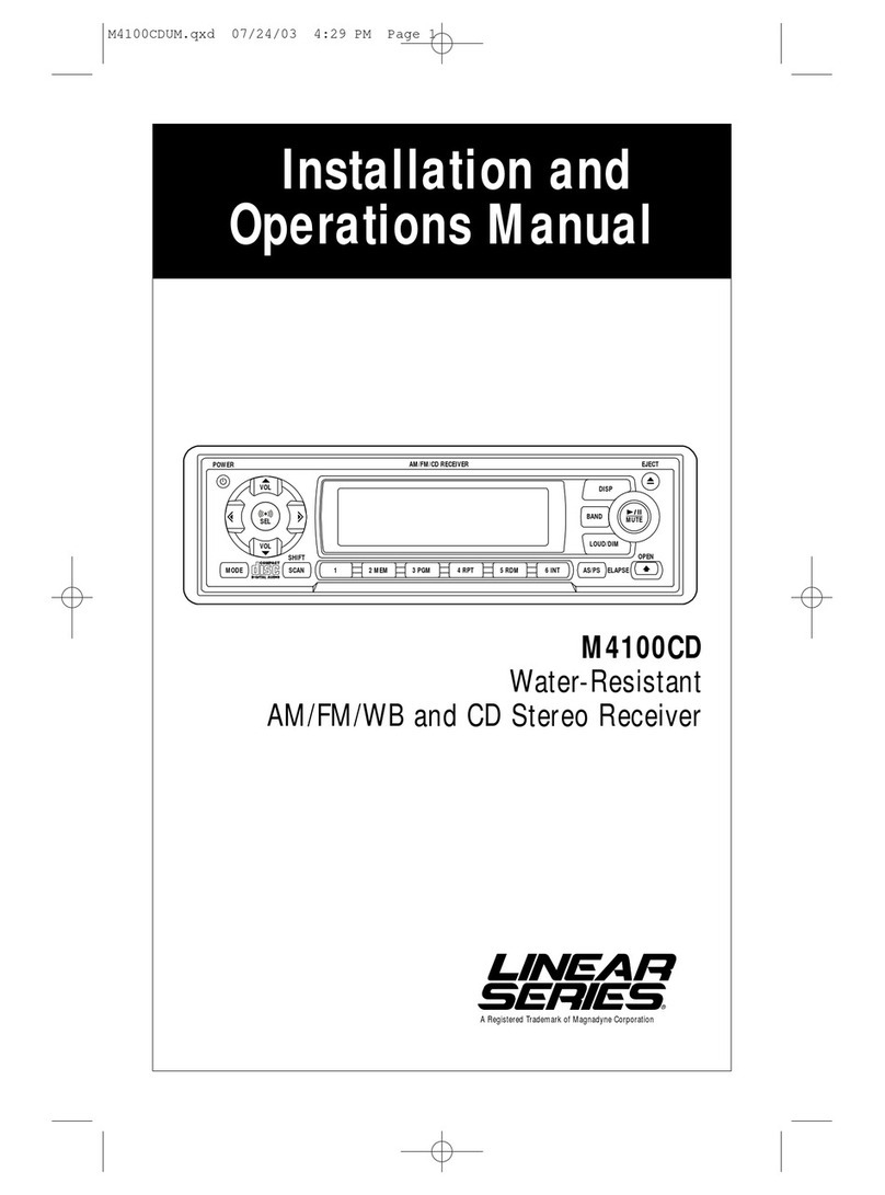 Magnadyne Linear M4100CD User manual Magnadyne Linear M4100CD User manual