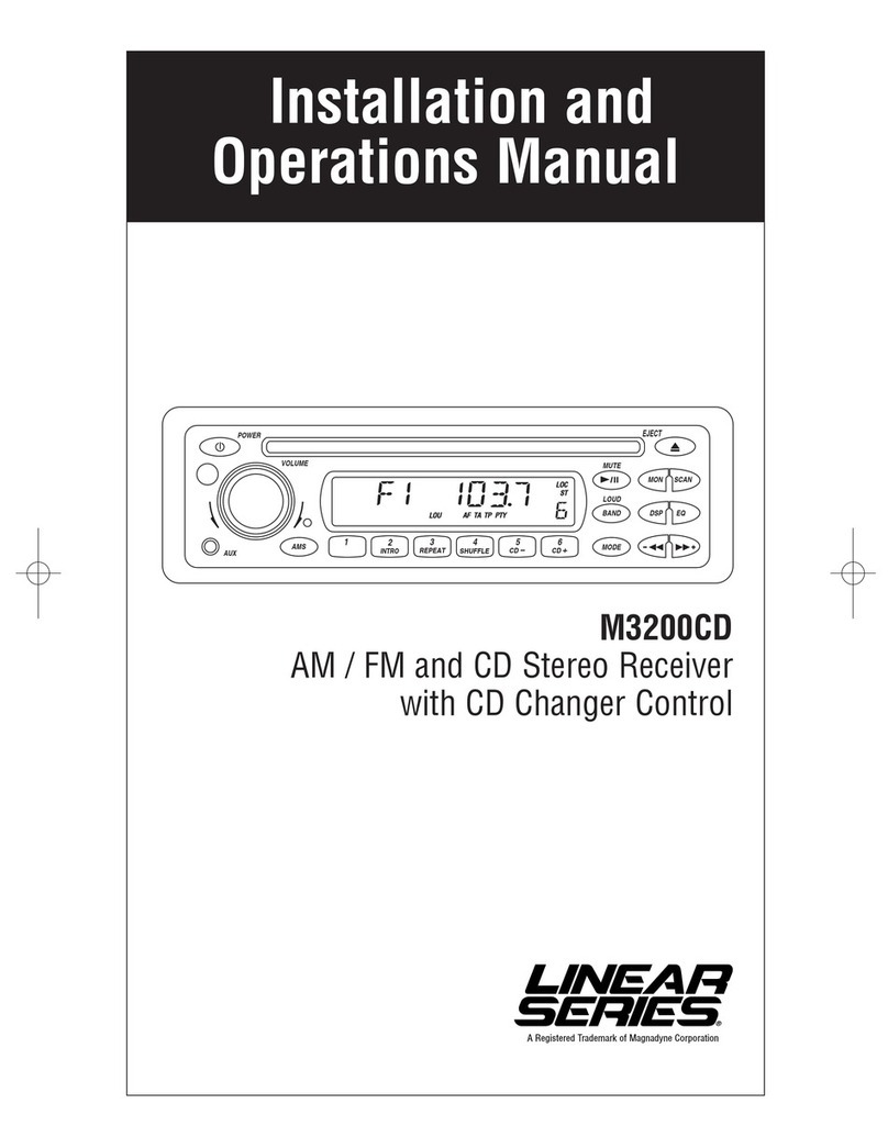 Magnadyne Linear M3200CD Installation and operation manual