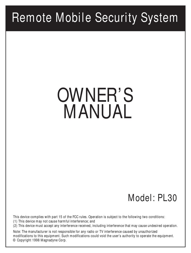 Magnadyne PL30 owner's manual