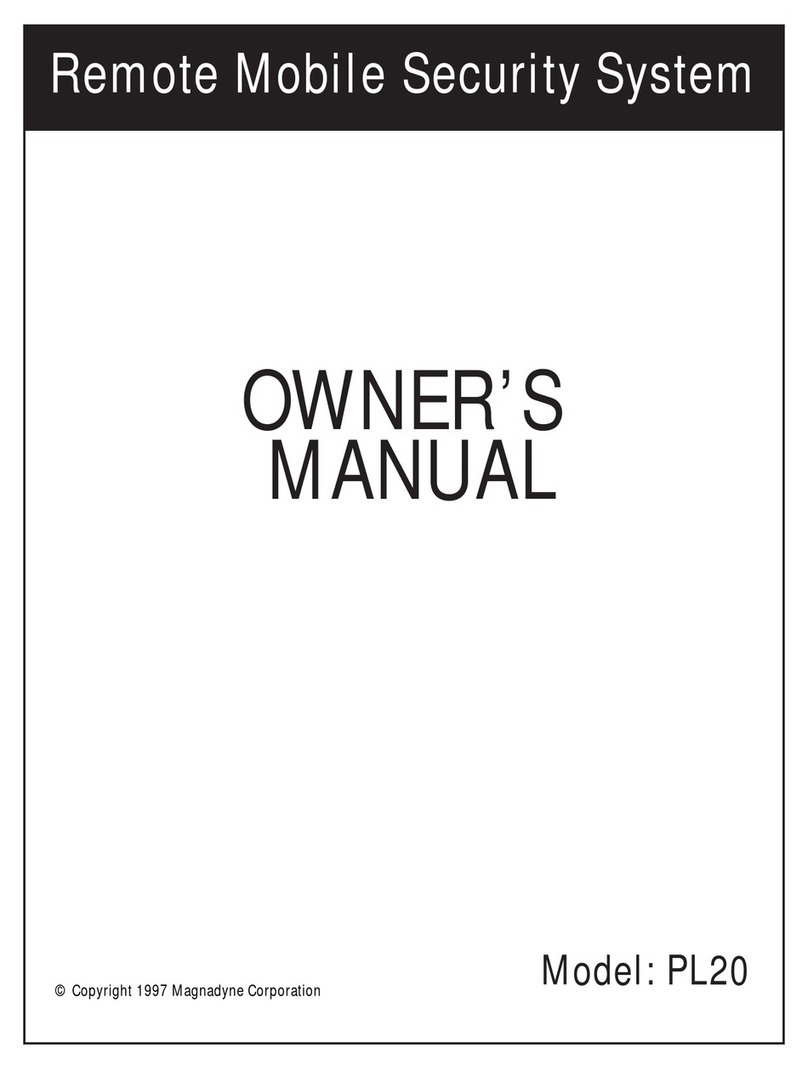 Magnadyne PL20 owner's manual