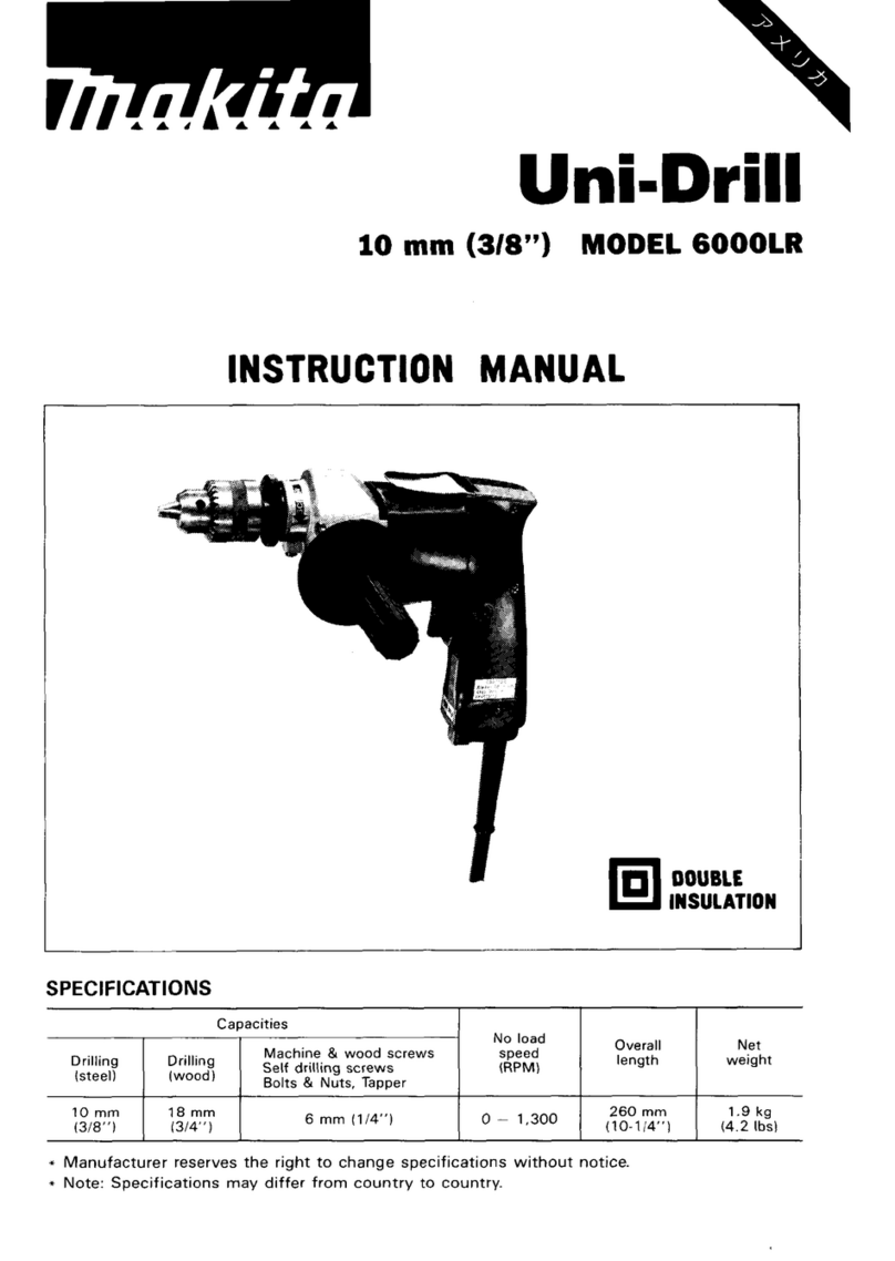 Makita UNI-DRILL 6000LR User manual