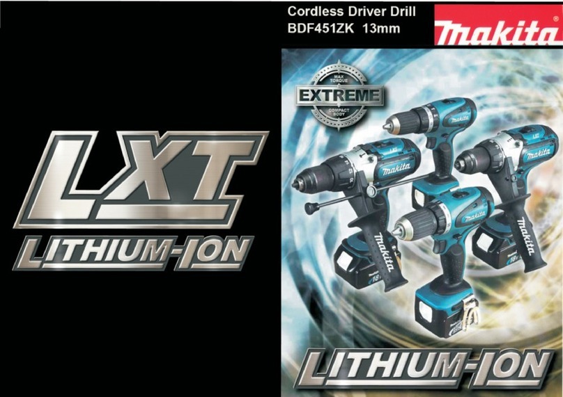 Makita Lithium-Ion BDF451ZK Owner's manual Makita Lithium-Ion BDF451ZK Owner's manual