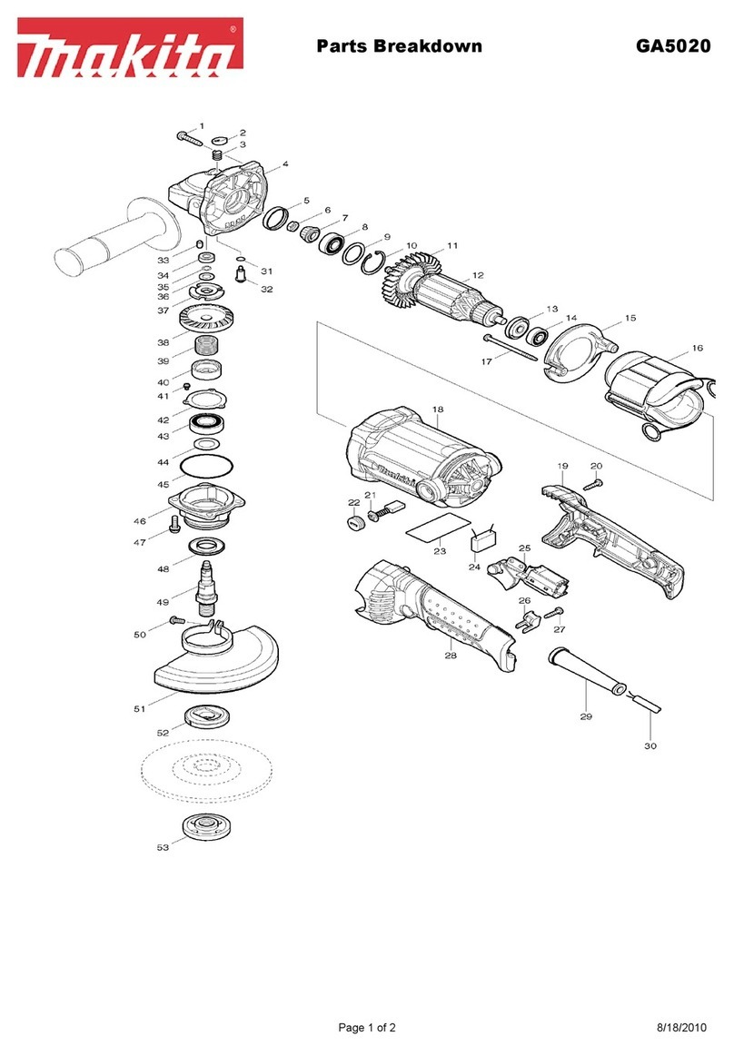 Makita GA5020 Quick start guide