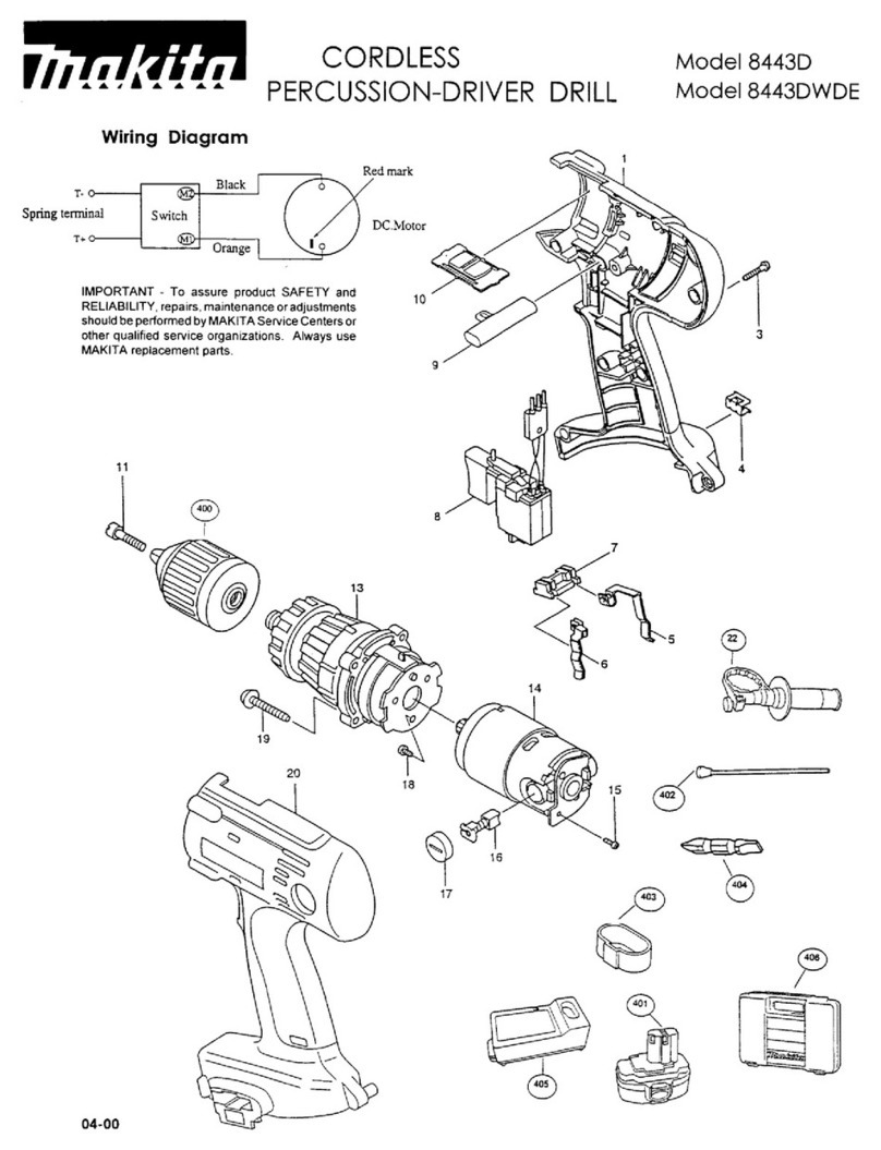 Makita 8443D User manual