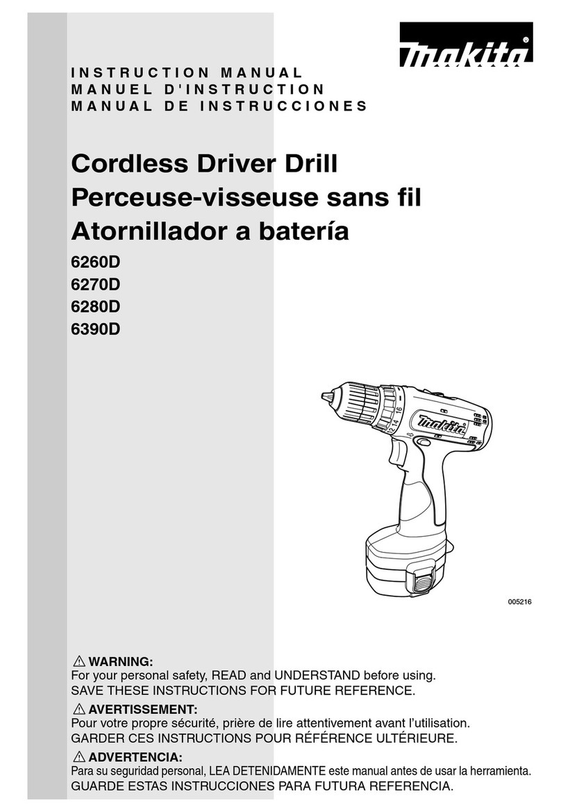 Makita 6390D User manual
